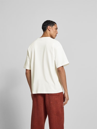 Diesel T-Shirt mit Label-Stitching Weiss 5