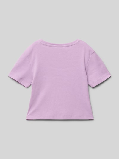 s.Oliver RED LABEL Slim Fit T-Shirt aus reiner Baumwolle Lavender 3