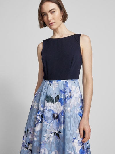 Christian Berg Cocktail Cocktailjurk in two-tone-stijl Bleu - 3