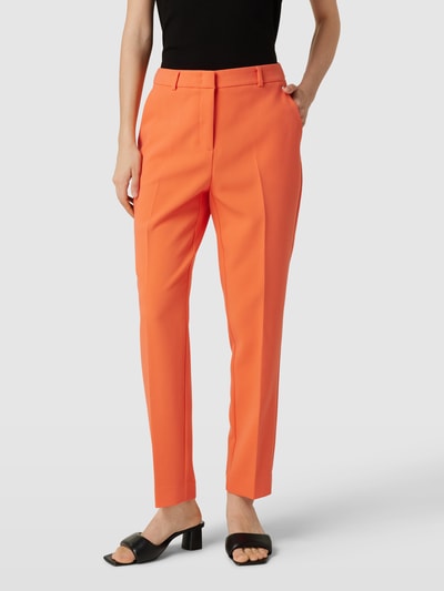 comma Stoffen broek met persplooien Oranje - 4