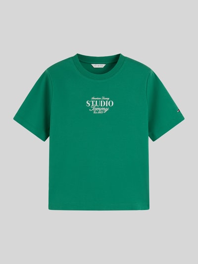 Tommy Hilfiger T-Shirt mit Logo-Print Dunkelgruen 2