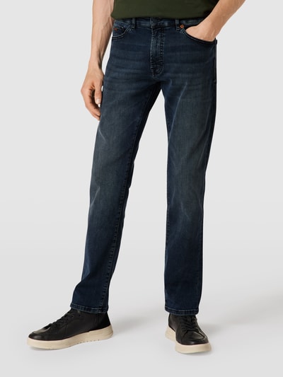 BOSS Orange Regular Fit Jeans mit Label-Detail Modell 'MAINE' Rauchblau 4