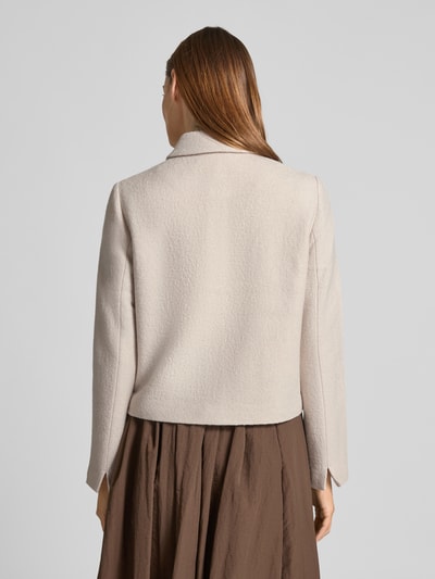 comma Regular Fit Blazer aus Viskose-Wolle-Mix Offwhite 5