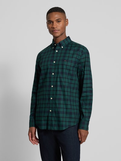 Tommy Hilfiger Koszula casualowa o kroju regular fit z czystej bawełny model ‘MERCERIZED’ Granatowy 4