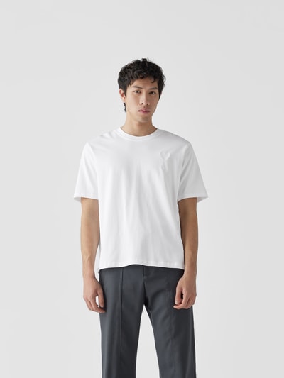AMI PARIS T-Shirt mit Label-Stitching Weiß 4