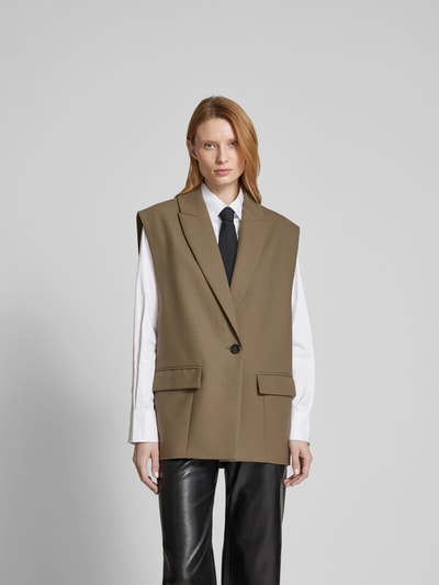 Iro Weste mit Woll-Anteil Khaki 4