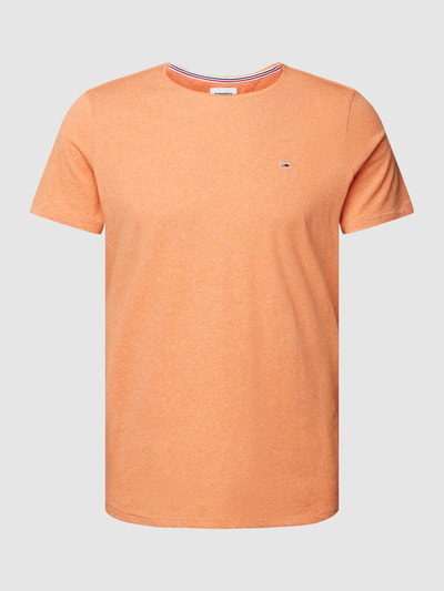 Tommy Jeans Slim Fit T-Shirt mit Label-Stitching Orange 2