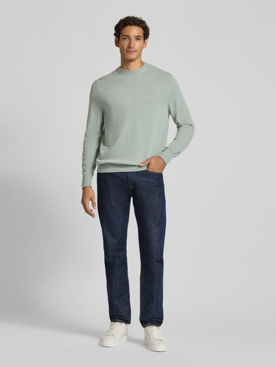 Marc O'Polo Regular Fit Pullover aus Baumwoll-Mix mir Schurwoll-Anteil Mint 1