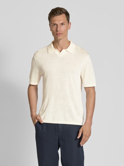 CK Calvin Klein Poloshirt met V-hals Beige - 4