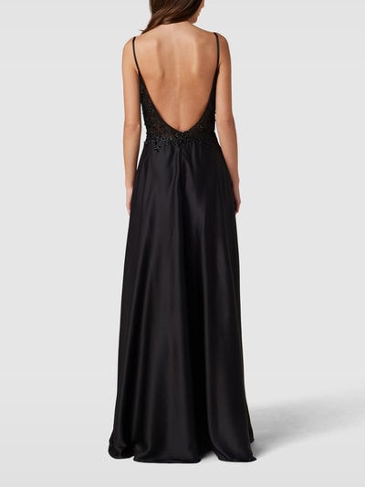 LUXUAR FASHION Abendkleid mit Ziersteinbesatz Black 5