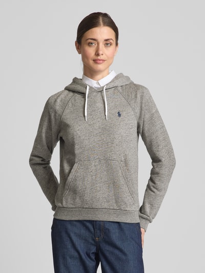 Polo Ralph Lauren Bluza z kapturem i wyhaftowanym logo Średnioszary melanż 4