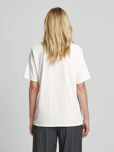 VILLA SOPHIE T-Shirt mit Label-Print Modell 'ESSENTIALS' Offwhite 5