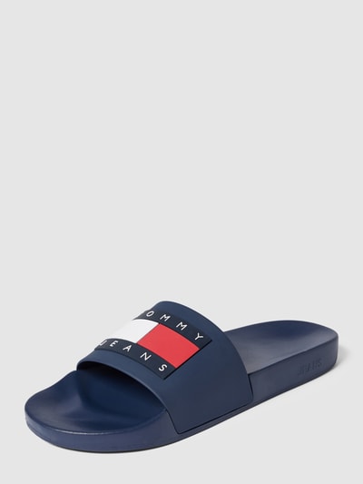 Tommy Jeans Slides mit Label-Patch Modell 'POOL' Marine 1