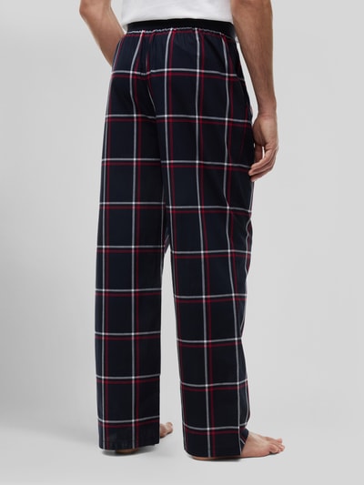 Tommy Hilfiger Regular Fit Pyjama aus reiner Baumwolle mit Gummibund Marine 5