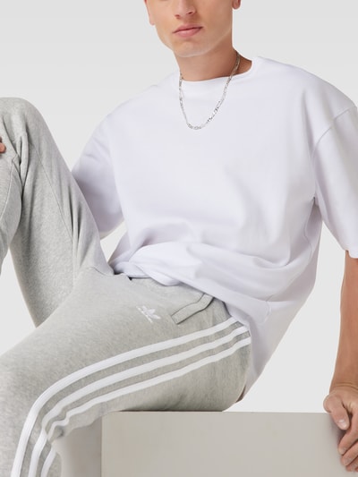 adidas Originals Sweathose mit Reißverschlusstaschen Hellgrau Melange 3