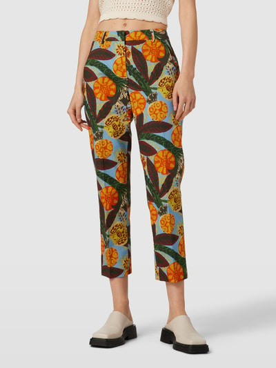 Weekend Max Mara Chino met all-over motief, model 'DOMINO' Blauw - 4