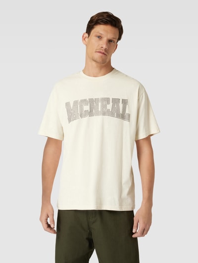 MCNEAL T-shirt zdobiony kamieniami Écru 4