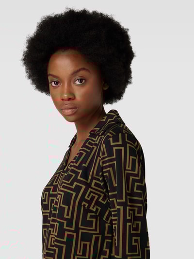 B.Young Mini-jurk met all-over motief en platte kraag Middengrijs - 3