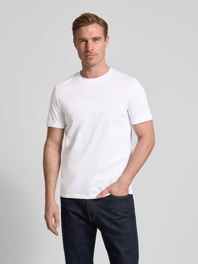 s.Oliver BLACK LABEL Regular Fit T-Shirt aus reiner Baumwolle Weiss 4