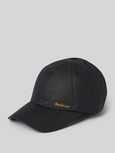 Barbour Basecap aus gewachster Baumwolle Dunkelblau 1