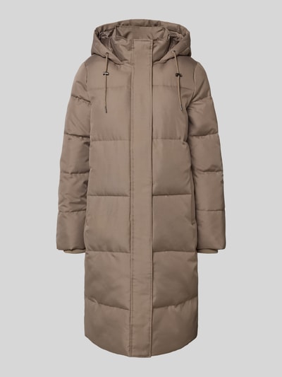 ONLY Płaszcz pikowany o kroju comfort fit z drobną fakturą model ‘IRENE’ Szarobrązowy 2