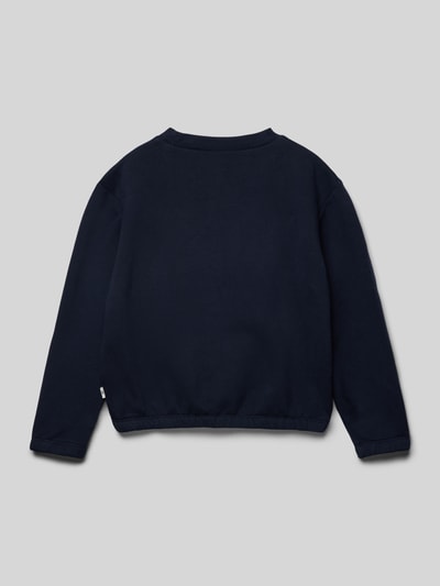 Tom Tailor Regular Fit Sweatshirt aus Baumwoll-Mix mit interaktivem Design Marine 3