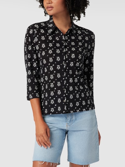 Marc O'Polo Bluse mit Allover-Muster Black 4