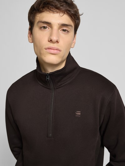G-Star Raw Sweatshirt met opstaande kraag Donkerbruin - 3