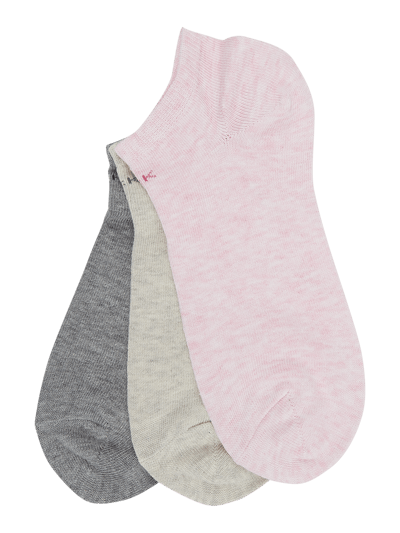 CK Calvin Klein Sneakersocken im 3er-Pack Rosa Melange 1