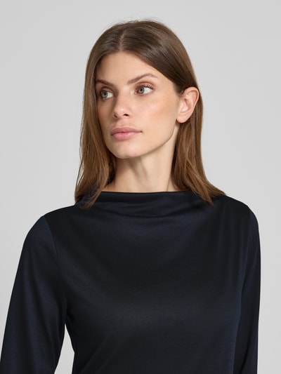 More & More Midikleid mit Stehkragen und Plisseefalten Marine 3