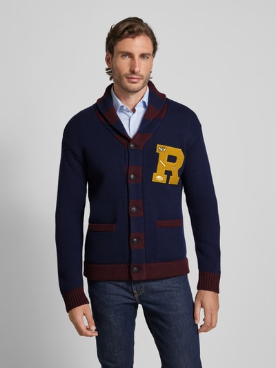 Polo Ralph Lauren Cardigan met platte kraag Marineblauw - 4