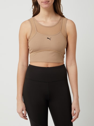 PUMA PERFORMANCE Bustier in dubbele-laagjeslook  Beige - 4