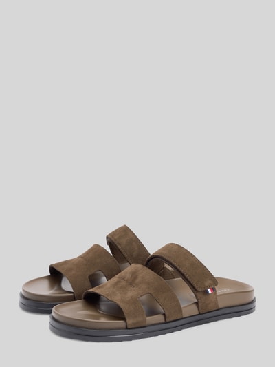 Tommy Hilfiger Sandał z naturalnej skóry welurowej Średniobrązowy 3