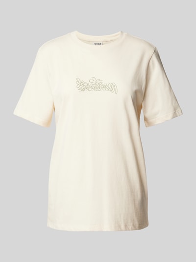 Scotch & Soda T-shirt met labelprint Ecru - 2