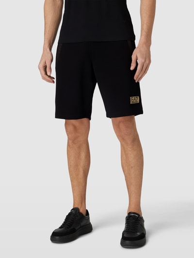 EA7 Emporio Armani Shorts mit Label-Badge Black 4