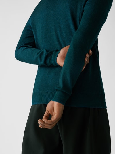 Etro Strickjacke aus Lanawolle Ozean Blau 6