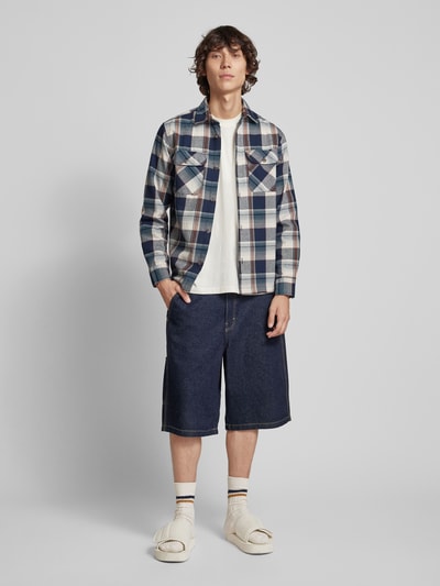 Jack & Jones Slim Fit Freizeithemd mit Brustpattentaschen Modell 'DARREN' Marine 2