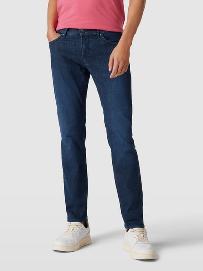 Brax Jeans in 5-pocketmodel, model 'Chuck' Blauw - 4