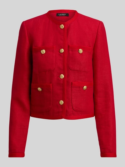 Lauren Ralph Lauren Regular Fit Kurzblazer mit Knopf Details Rot 2