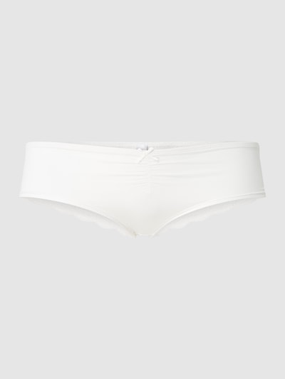 LASCANA Rio-slip van microvezel en kant  Offwhite - 2