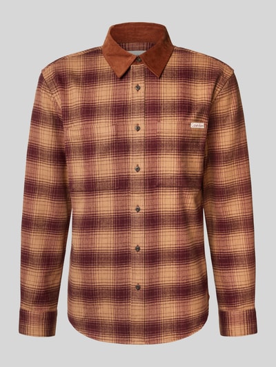 Calvin Klein Jeans Slim fit overhemdjack met borstzakken Middenbruin - 2