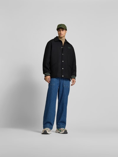 MAISON KITSUNE Hemdjacke mit Kentkragen Black 1