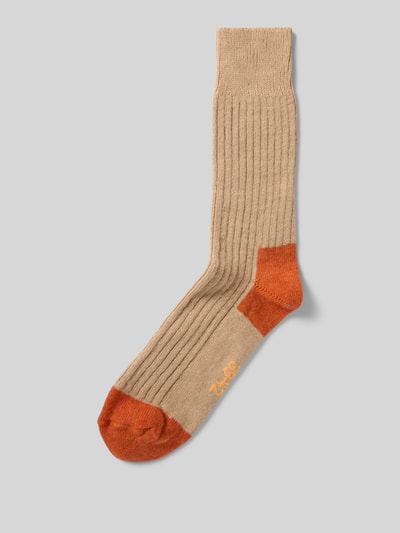 Unio Socken mit Kaschmir-Anteil Beige 1