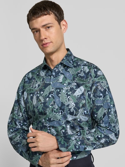 ETERNA Koszula biznesowa o kroju modern fit z listwą guzikową Zielony 3