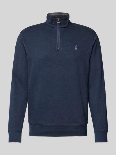 Polo Ralph Lauren Sweatshirt mit kurzem Reißverschluss Marine 1