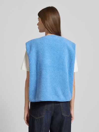 American Vintage Relaxed Fit Weste mit Logo-Patch Modell 'Hoktown' Bleu 5