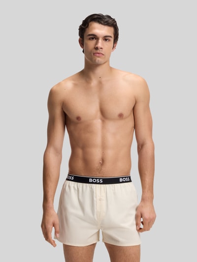 BOSS Bokserki o kroju loose fit w zestawie 2 szt. model '2P BOXER SHORTS EW' Złamany biały 1