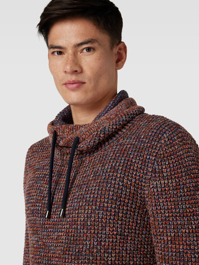 RAGMAN Gebreide pullover met all-over motief Rood - 3