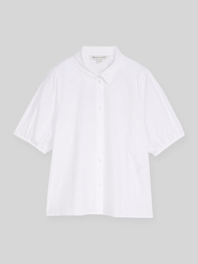 Tom Tailor Denim Regular Fit Bluse mit Stickerei Weiss 2