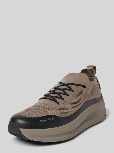 Calvin Klein Jeans Sneaker mit Schnürverschluss Taupe 1